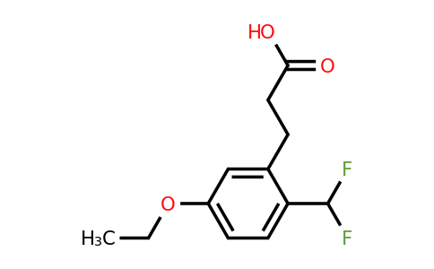 1804233-82-6 | 2-(Difluoromethyl)-5-ethoxyphenylpropanoic acid