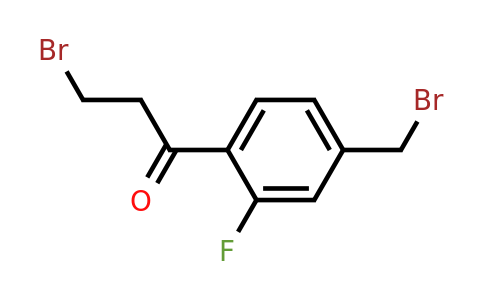 1804233-83-7 | 3-Bromo-1-(4-(bromomethyl)-2-fluorophenyl)propan-1-one