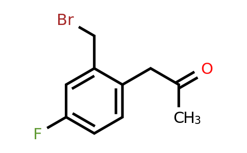 1804233-96-2 | 1-(2-(Bromomethyl)-4-fluorophenyl)propan-2-one
