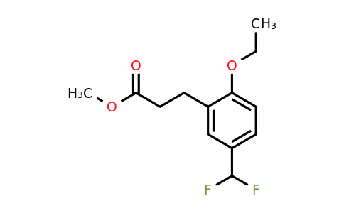 1804233-98-4 | Methyl 5-(difluoromethyl)-2-ethoxyphenylpropanoate