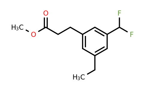 1804234-32-9 | Methyl 3-(difluoromethyl)-5-ethylphenylpropanoate