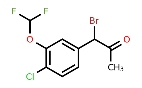 1804234-59-0 | 1-Bromo-1-(4-chloro-3-(difluoromethoxy)phenyl)propan-2-one
