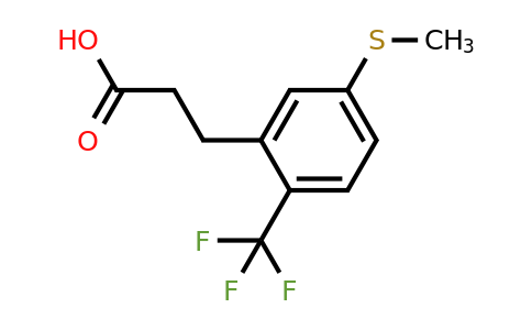1804234-62-5 | 3-(5-(Methylthio)-2-(trifluoromethyl)phenyl)propanoic acid