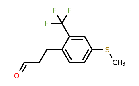 1804234-83-0 | 3-(4-(Methylthio)-2-(trifluoromethyl)phenyl)propanal