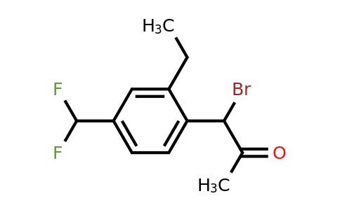 1804235-24-2 | 1-Bromo-1-(4-(difluoromethyl)-2-ethylphenyl)propan-2-one