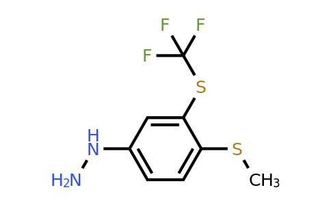 1804235-43-5 | 1-(4-(Methylthio)-3-(trifluoromethylthio)phenyl)hydrazine