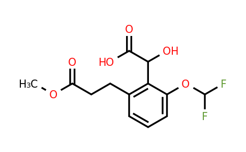 1804235-55-9 | 2-(Difluoromethoxy)-6-(3-methoxy-3-oxopropyl)mandelic acid