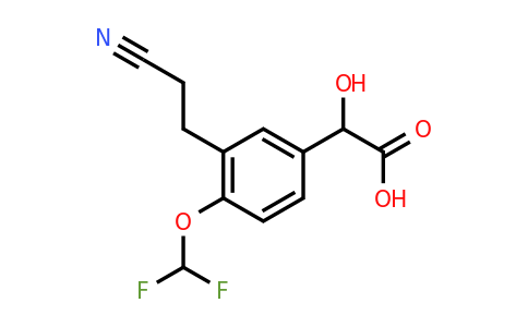 1804235-64-0 | 3-(2-Cyanoethyl)-4-(difluoromethoxy)mandelic acid