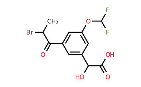 1804235-95-7 | 3-(2-Bromopropanoyl)-5-(difluoromethoxy)mandelic acid
