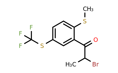 1804235-96-8 | 2-Bromo-1-(2-(methylthio)-5-(trifluoromethylthio)phenyl)propan-1-one