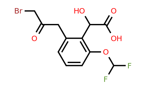 1804236-03-0 | 2-(3-Bromo-2-oxopropyl)-6-(difluoromethoxy)mandelic acid