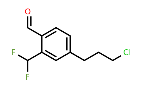 1804236-45-0 | 4-(3-Chloropropyl)-2-(difluoromethyl)benzaldehyde