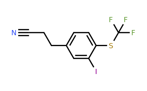 1804237-31-7 | 3-(3-Iodo-4-(trifluoromethylthio)phenyl)propanenitrile