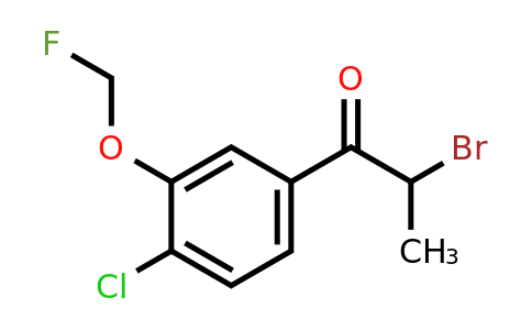 1804237-43-1 | 2-Bromo-1-(4-chloro-3-(fluoromethoxy)phenyl)propan-1-one
