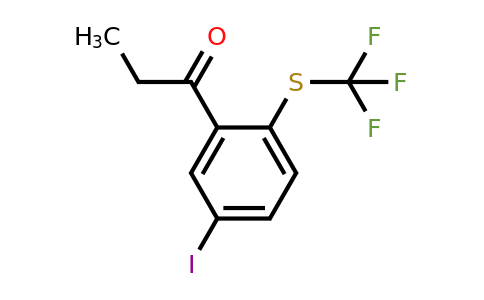 1804237-59-9 | 1-(5-Iodo-2-(trifluoromethylthio)phenyl)propan-1-one