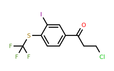 1804237-65-7 | 3-Chloro-1-(3-iodo-4-(trifluoromethylthio)phenyl)propan-1-one