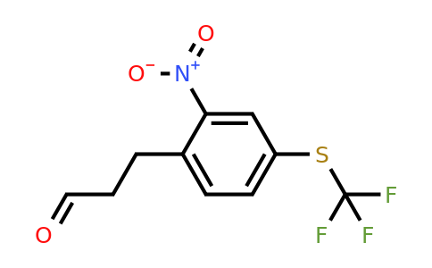 1804238-55-8 | 3-(2-Nitro-4-(trifluoromethylthio)phenyl)propanal