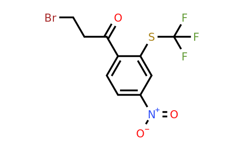 1804238-69-4 | 3-Bromo-1-(4-nitro-2-(trifluoromethylthio)phenyl)propan-1-one