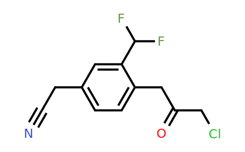 1804238-72-9 | 4-(3-Chloro-2-oxopropyl)-3-(difluoromethyl)phenylacetonitrile