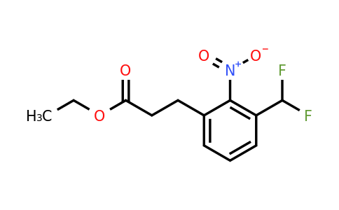 1804239-11-9 | Ethyl 3-(difluoromethyl)-2-nitrophenylpropanoate