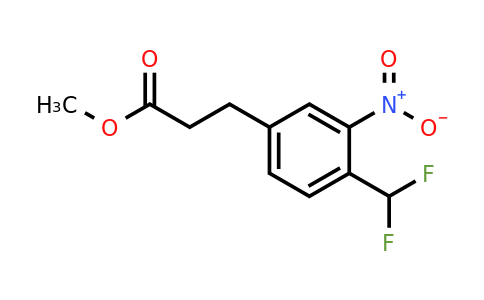 1804239-16-4 | Methyl 4-(difluoromethyl)-3-nitrophenylpropanoate