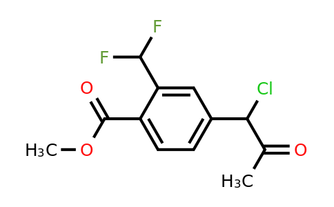 1804239-25-5 | Methyl 4-(1-chloro-2-oxopropyl)-2-(difluoromethyl)benzoate