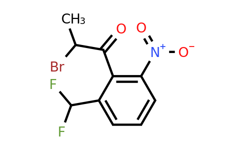 1804239-43-7 | 2-Bromo-1-(2-(difluoromethyl)-6-nitrophenyl)propan-1-one