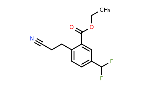 1804239-52-8 | Ethyl 2-(2-cyanoethyl)-5-(difluoromethyl)benzoate