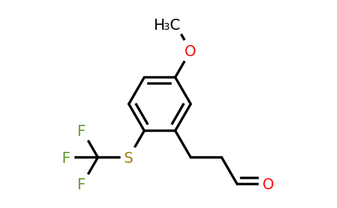 1804240-20-7 | 3-(3-Oxopropyl)-4-(trifluoromethylthio)anisole