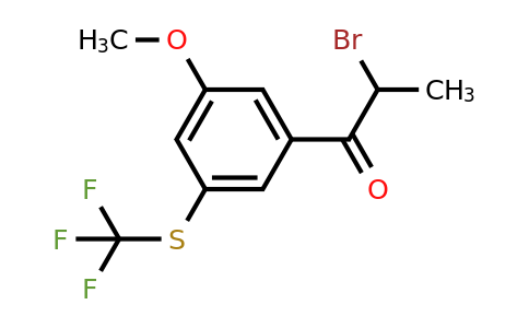 1804240-30-9 | 3-(2-Bromopropanoyl)-5-(trifluoromethylthio)anisole