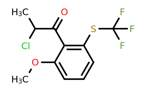 1804240-35-4 | 2-(2-Chloropropanoyl)-3-(trifluoromethylthio)anisole