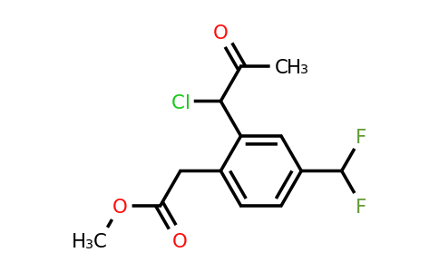 1804240-41-2 | Methyl 2-(1-chloro-2-oxopropyl)-4-(difluoromethyl)phenylacetate