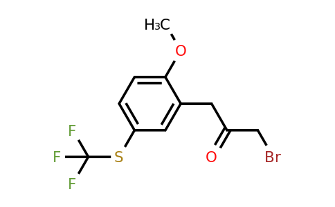1804240-53-6 | 2-(3-Bromo-2-oxopropyl)-4-(trifluoromethylthio)anisole