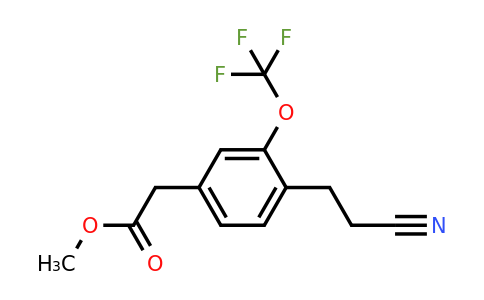 1804240-56-9 | Methyl 4-(2-cyanoethyl)-3-(trifluoromethoxy)phenylacetate