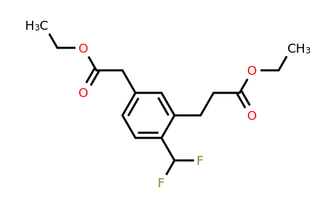 1804240-69-4 | Ethyl 4-(difluoromethyl)-3-(3-ethoxy-3-oxopropyl)phenylacetate