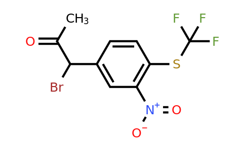 1804241-83-5 | 1-Bromo-1-(3-nitro-4-(trifluoromethylthio)phenyl)propan-2-one