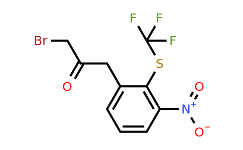 1804241-86-8 | 1-Bromo-3-(3-nitro-2-(trifluoromethylthio)phenyl)propan-2-one