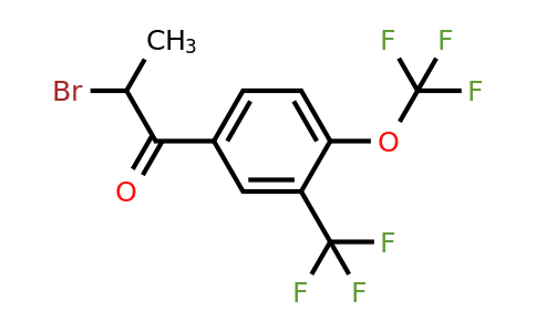 1804241-92-6 | 2-Bromo-1-(4-(trifluoromethoxy)-3-(trifluoromethyl)phenyl)propan-1-one