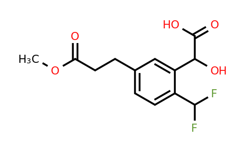 1804242-47-4 | 2-(Difluoromethyl)-5-(3-methoxy-3-oxopropyl)mandelic acid