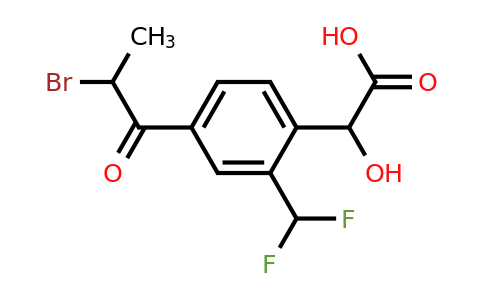 1804242-93-0 | 4-(2-Bromopropanoyl)-2-(difluoromethyl)mandelic acid