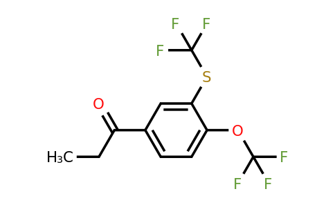1804243-18-2 | 1-(4-(Trifluoromethoxy)-3-(trifluoromethylthio)phenyl)propan-1-one