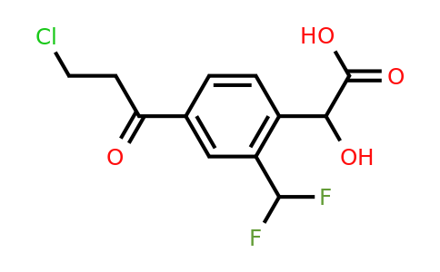 1804243-19-3 | 4-(3-Chloropropanoyl)-2-(difluoromethyl)mandelic acid