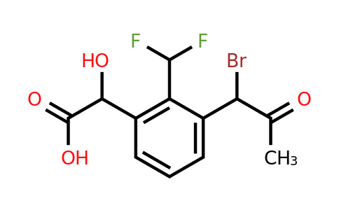 1804243-42-2 | 3-(1-Bromo-2-oxopropyl)-2-(difluoromethyl)mandelic acid