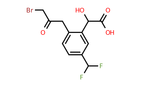1804243-53-5 | 2-(3-Bromo-2-oxopropyl)-5-(difluoromethyl)mandelic acid