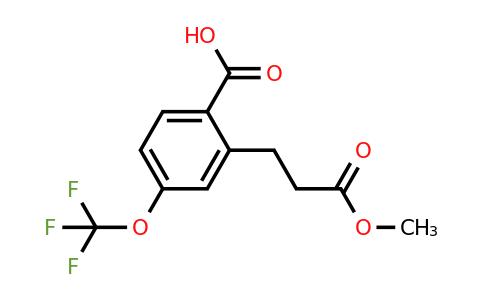1804243-62-6 | 2-(3-Methoxy-3-oxopropyl)-4-(trifluoromethoxy)benzoic acid