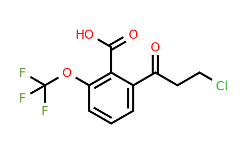 1804244-28-7 | 2-(3-Chloropropanoyl)-6-(trifluoromethoxy)benzoic acid