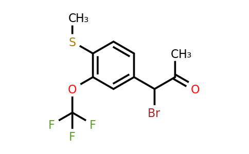 1804244-33-4 | 1-Bromo-1-(4-(methylthio)-3-(trifluoromethoxy)phenyl)propan-2-one