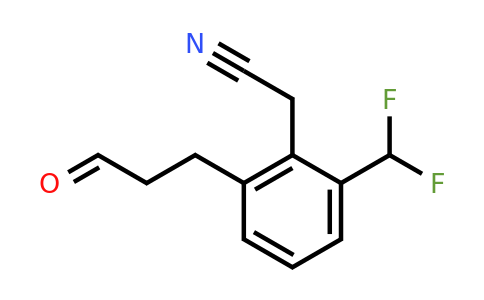 1804244-34-5 | 2-(Difluoromethyl)-6-(3-oxopropyl)phenylacetonitrile
