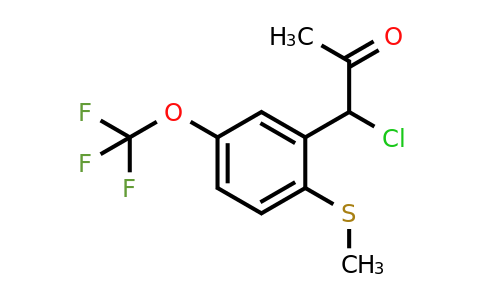 1804244-38-9 | 1-Chloro-1-(2-(methylthio)-5-(trifluoromethoxy)phenyl)propan-2-one
