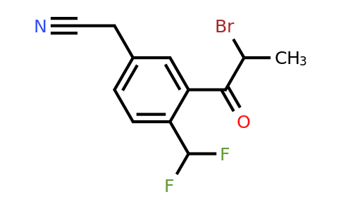 1804244-39-0 | 3-(2-Bromopropanoyl)-4-(difluoromethyl)phenylacetonitrile